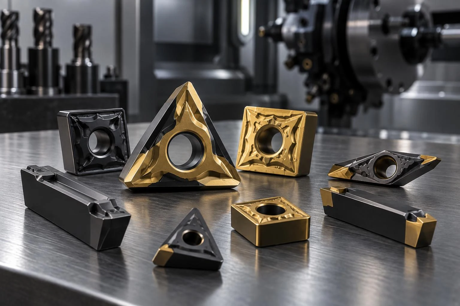 Tungsten carbide inserts for CNC turning