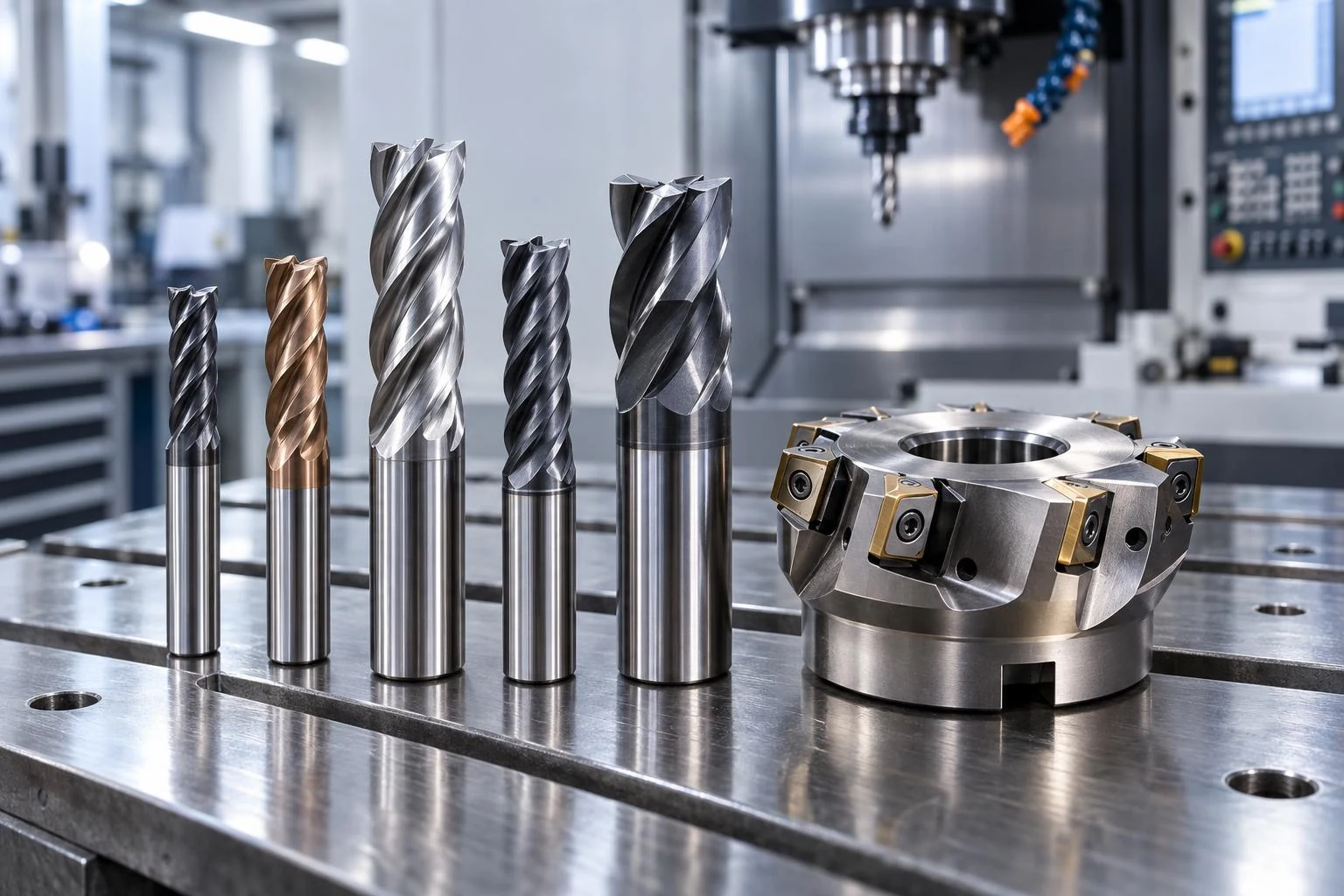 CNC milling cutters and precision tooling range