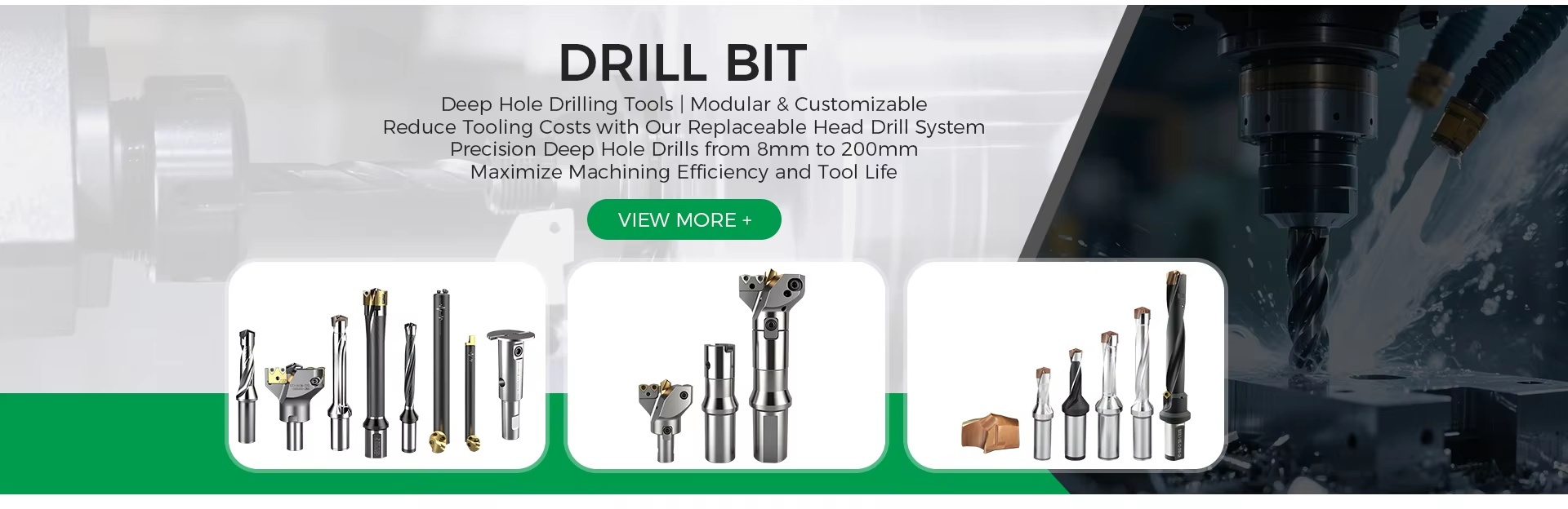 U drills and deep hole drilling tools