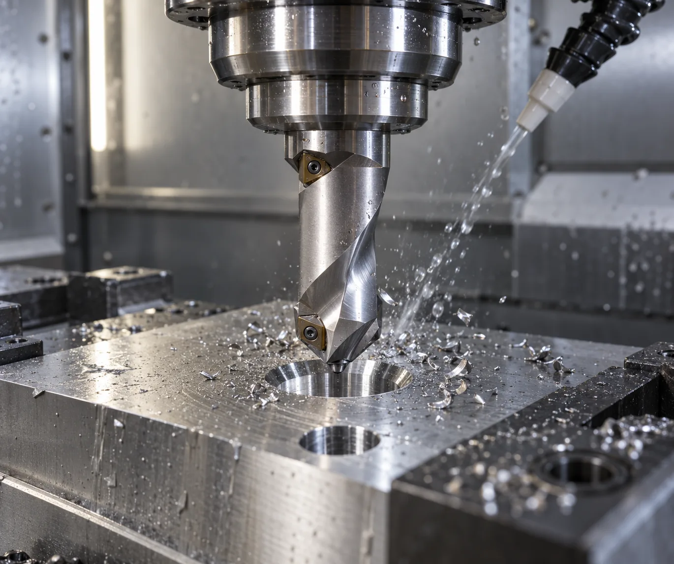 3-in-1 Indexable Drill, Countersink & Chamfer Tool for CNC Metalworking CNC cutting tool